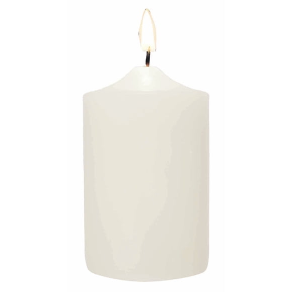 Set of 4 8" White Pillar Candle