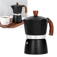 thumbnail image 4 of Coffee Maker Pot, Fine Workmanship Ergonomic Handle Moka Pot  for Home Office 300ml 6 Cups, 4 of 7