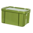 thumbnail image 2 of Heavy Duty Storage Bins Industrial Tote Bin Durable Stackable Storage Containers Green, 2 of 9