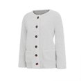 thumbnail image 4 of Winter Clearance Cardigan Sweaters for Women Long Sleeve Loose Coat Cardigan Solid Color Sweater, 4 of 8