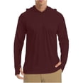 thumbnail image 1 of QIPOPIQ Men's UPF50+ Sun Protection Shirts, Quick Dry Long Sleeve Rash Guard, Athletic Running Workout Fishing Cooling Shirts Clearance, 1 of 7