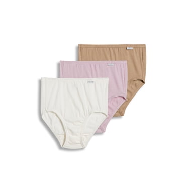 Jockey Women's Plus Size 100% Cotton Elance Brief - 3 Pack