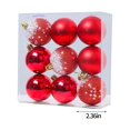 thumbnail image 3 of RKSTN Christmas Balls 9Pcs 6cm/2.36 In Shatterproof Plastic Christmas Tree Ornaments, Christmas Ball Baubles For Xmas Trees Wedding Party And Home Decor Christmas Decorations, 3 of 4