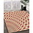 thumbnail image 3 of Ahgly Company Tapis d'Intérieur Lavables en Machine Rectangle Transitionnel Kaki Or, 8' x 10', 3 of 7
