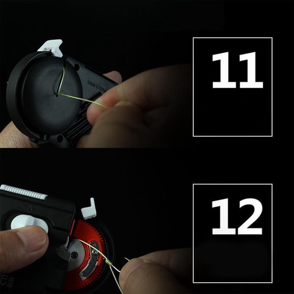 Fishing Hooks with Line and Hook Tie Tool Automatic Multifunctional Needle Knot Tying Device Fishing Gear
