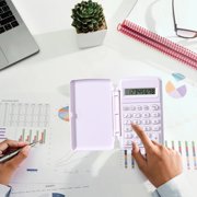 EGNMCR Home Office Furniture Calculator Small And Portable Student Use 8 Bit Flip Top Palm Sized Calculator In Macaron Color Scheme Plas tic Calculator