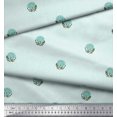 thumbnail image 3 of Soimoi Rayon Fabric Leaves & Floral Block Decor Fabric Printed Yard 42 Inch Wide, 3 of 3