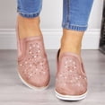 thumbnail image 4 of Summer Casual Wedge Walking Shoes Women Rhinestone Breathable Plus Size Sneakers, 4 of 9