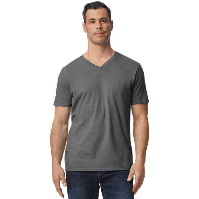 Gildan T-Shirt à Col en V Softstyle pour Hommes