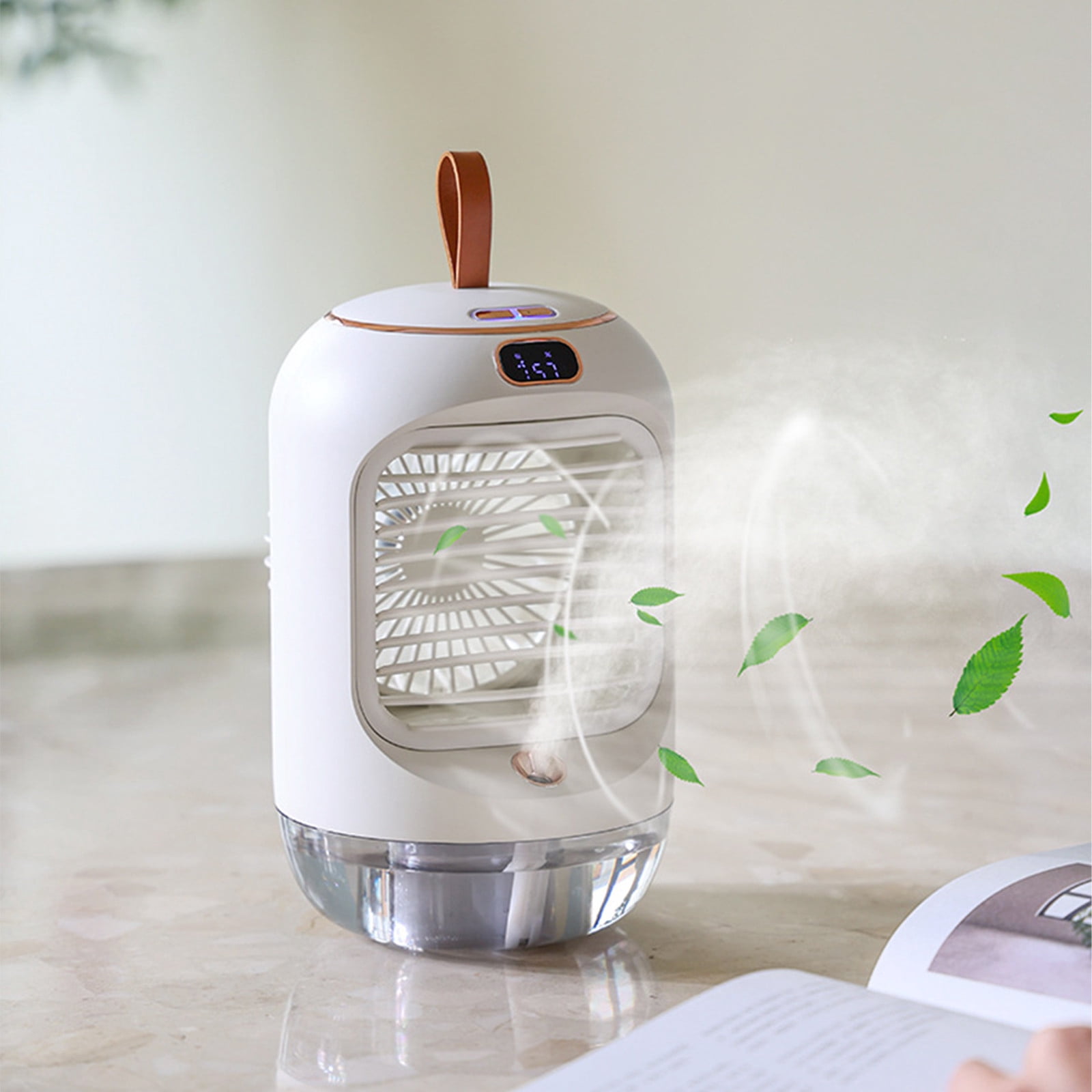Wamans Air Conditioner Portable Portable Conditioner Usb Chargeable Conditioner with 3-Speed , Humidifier And for Home Office Bedroom