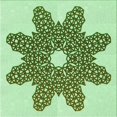 thumbnail image 1 of Ahgly Tapis d'Intérieur Lavable en Machine Carré Vert, 8 Pieds Carré, 1 of 7