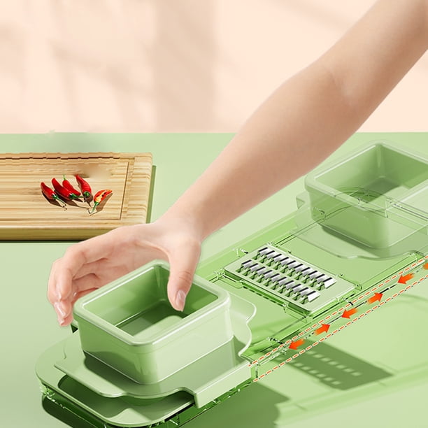 LSLJS Multifunctional Grater Six Cutting Tools Round Vegetable