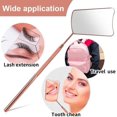 thumbnail image 3 of NivoFU Handheld Square Eyelash Mirror - Stainless Steel Detachable Lashes - Eyelash Extension Supplies Inspection Makeup Mirror, 3 of 7