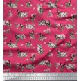 thumbnail image 1 of Soimoi Viscose Chiffon Fabric Leaves,Flower & Humming Bird Print Fabric by Yard 42 Inch Wide, 1 of 3
