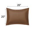 thumbnail image 2 of PiccoCasa Soft 1800 Microfiber Oxford Pillowcases 2Pcs, Standard Coffee, 2 of 8