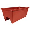 thumbnail image 1 of The HC Companies Deck Railing Planter Box with Removable Drain Plugs, 24", Clay, 1 of 4