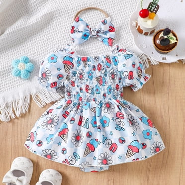 Toddler New Born Clothes Baby Girl Newborn Girl Dresses Rompers Bodysuit Newborn Girl Outfit Baby Girl Spring Clothes Baby Clothes 12-18 Months