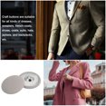 thumbnail image 5 of Unique Bargains 10pcs 48L Fabric Cloth Covered Button 30mm Round Metal Shank Sewing Buttons for Suits Dress Blouses, Beige, 5 of 5
