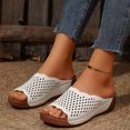 thumbnail image 3 of Womens Wedge Orthopedic Sandals 2025 Comfortable Leather Arch Support Orthotic Platform Walking Dress Slip on, 3 of 6