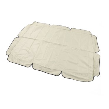 Balancelle Extérieure avec Auvent, Protection UV, Auvent de Chaise de Jardin Anti-Poussière Beige