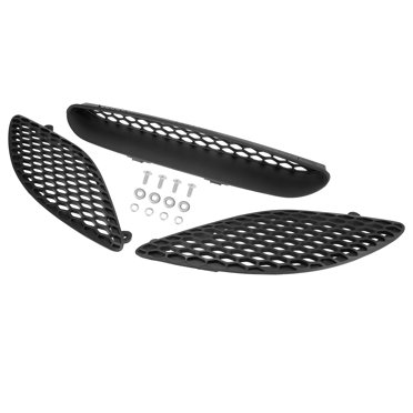 Unique Bargains Front Hood Bezel Vent Trim Kit for Dodge Charger 2015-2020 68202462AD 68202581AC 68202580A