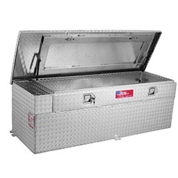 RDS Tanks Auxiliary Fuel Tank 72747 DOT Approved; Diesel; 51 Gallon Capacity; Rectangle; Diamond Tread; Aluminum
