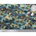thumbnail image 3 of Soimoi Modal Satin Fabric Animals & Camouflage Print Sewing Fabric Yard 42 Inch Wide, 3 of 3