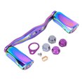 thumbnail image 2 of 34.5g 89mm Colorful Fishing Baitcasting Wheel, Power Knob Reel, for Fishing Tackle Handle Reel Replacement Sea/Fresh Fishing Fishing Lover Colorful Set,Colorful Handle Reel, 2 of 7