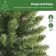 thumbnail image 4 of Alupssuc 4.5ft Premium Prelit Artificial Hinged Slim Pencil Christmas Tree w/ Remote Control, 100 Warm White & Multi-Color Lights, 4 of 7