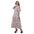 thumbnail image 2 of Moomaya Robes d'Été Imprimées à Manches Courtes pour Femmes, Tenue de Fête Décontractée, 2 of 4