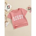 thumbnail image 3 of Kmbangi Enfants T-shirt Tops Lettre Impression Manches Courtes Col Rond Été Respirant Tops, 3 of 9