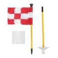 thumbnail image 2 of Golf Pin Flag Hole Cup Set Tear Resistant NylonSturdy Fiberglass Flagpole Aging Resistant ABS Plastic, 2 of 7