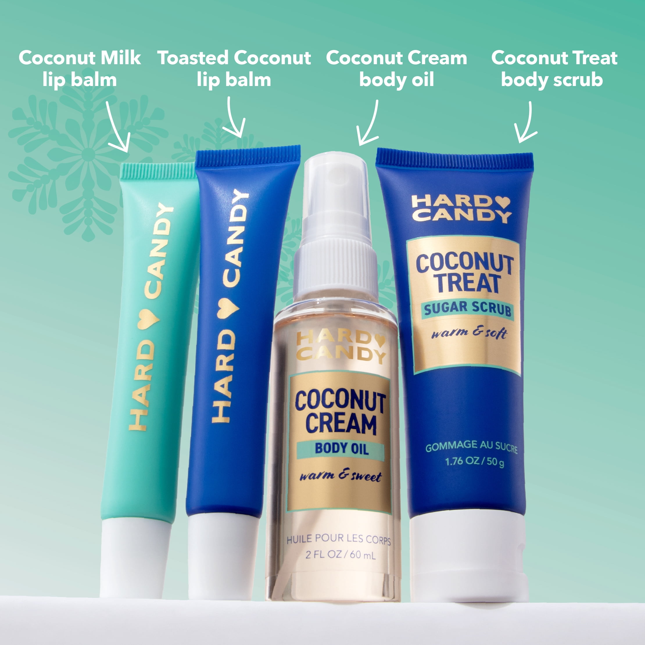 Hard Candy Ensemble-Cadeau Sérénité pour la Peau Noix de Coco Grillée –