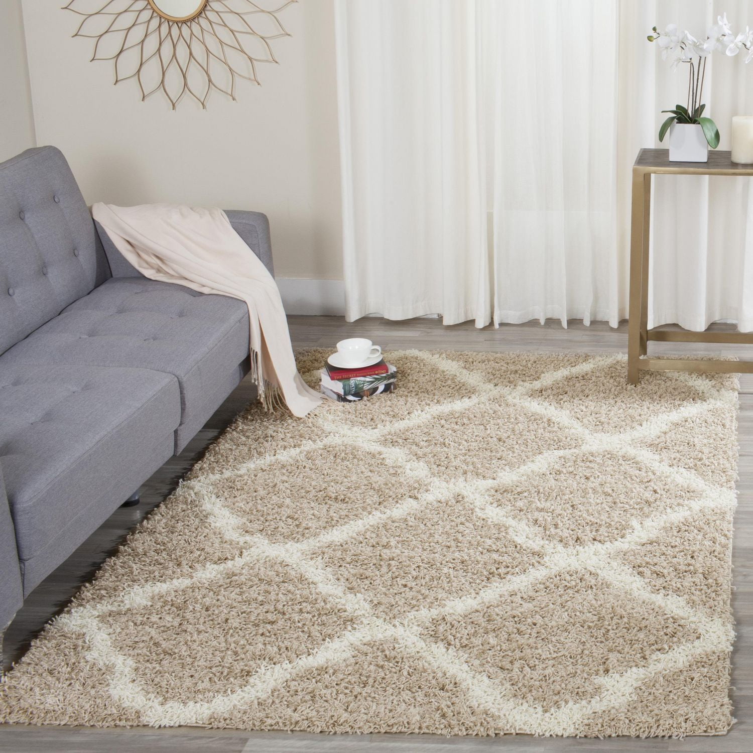 Safavieh Dallas Logan Tapis Géométrique Shag
