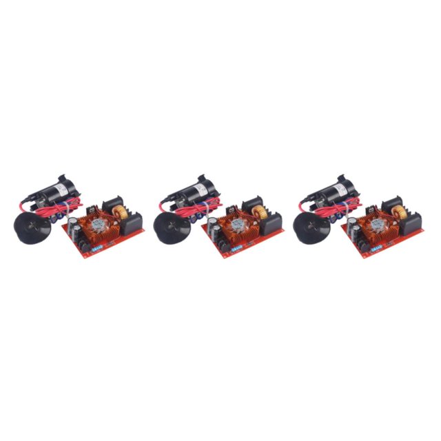 yingyy 1/2/3/5 250W 15A 12-30V ZVS Coils Flyback Driver Module DIY Cooker Ignition Coil Power Supply Board Tool Kit High Voltage Package Board+voltage pack 3PCS
