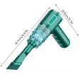thumbnail image 4 of YOPTOP Cordless Mini Car Vacuum Cleaner 5000Pa Strong Suction Handheld Vacuum Cleaner Small Hand Air Duster Rechargeable Car Vacuum Cleaning Tool Portable for Car Home Interior Cleaning,Green, 4 of 10