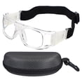 thumbnail image 1 of Uxcell Lunettes de Sport Professionnelles Ajustables, Lunettes de Sécurité Unisexes Lunettes de Protection pour Basketball Racquetball Transparent, 1 of 7