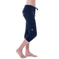 thumbnail image 1 of Womens Capri Yoga Pants Workout Joggers Drawstring Sweatpants Workout Athletic Lounge Cargo Capris Pants with Pockets, 1 of 6