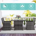 thumbnail image 3 of Costway 3PCS Outdoor Patio Rattan Wicker Furniture Set Armrest Sofa Cushion Mix Gary, 3 of 10