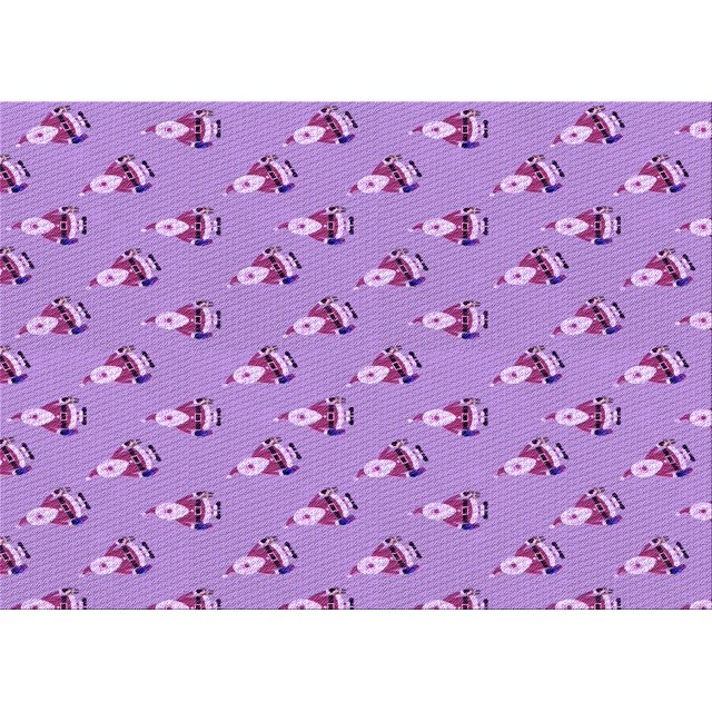 Ahgly Company Machine Washable Indoor Rectangle Transitional Violet Purple Area Rugs, 8' x 12'