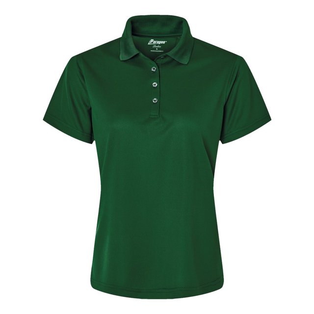 Paragon Polo en Maille Mini de Performance Saratoga pour Femmes, G, Vert Chasseur