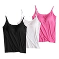 thumbnail image 1 of Timegard Womens Tank Tops with Built in Bras Scoop Neck Adjustable Spaghetti Strap Comfy Bottom Camis, 1 of 6
