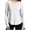 White, variant on TIMIFIS Women's Workout Tops UPF 50+ Sun Protection Crew Neck Long Sleeve T Shirts Outdoor Lightweight Hiking Clothing