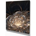 thumbnail image 3 of Designart Fractal Flower with Golden Rays Canvas Wall Art, 3 of 4