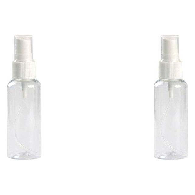 QualitChoice Bouteille de Parfum en Plastique Transparent Portable 80ml Vide Petite Pulvérisation Transparente 60ml 2Ensemble