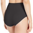 thumbnail image 3 of Bali Womens One Smooth U All Around Smoothing Brief, 6, Black Pointelle, 3 of 3