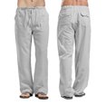 thumbnail image 4 of Faithtur Women´s Drawstring Pants, Summer Elastic Waist Solid Color Loose Lounge Pants with Pockets, 4 of 6