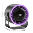 thumbnail image 4 of Big Savings! Desktop Electric Fan with 100 Speed Settings, High-Speed Circulation Fan for Household or Office Use, Rechargeable Digital Fan with Night Light Function for Comfort, 4 of 7