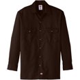 thumbnail image 3 of Dickies Chemise de Travail à Manches Longues pour Homme, P, Brun Foncé, 3 of 5