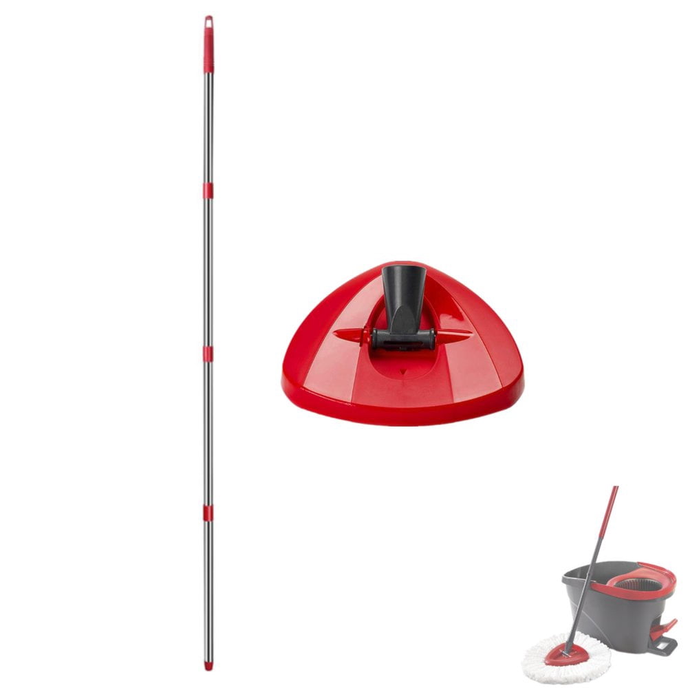 Spin Mop  Handle For O-ceda Easywring 1 Tank Mop System  4-Section 2.5-to-5 Foot Mop  Stick For Triangle Spin Mop Base  Orange